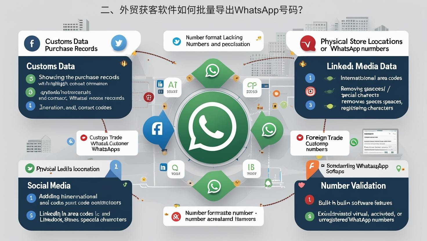 二、外贸获客软件如何批量导出WhatsApp号码？