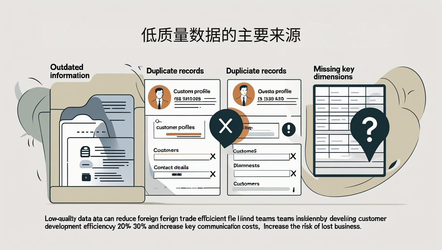 低质量数据的主要来源