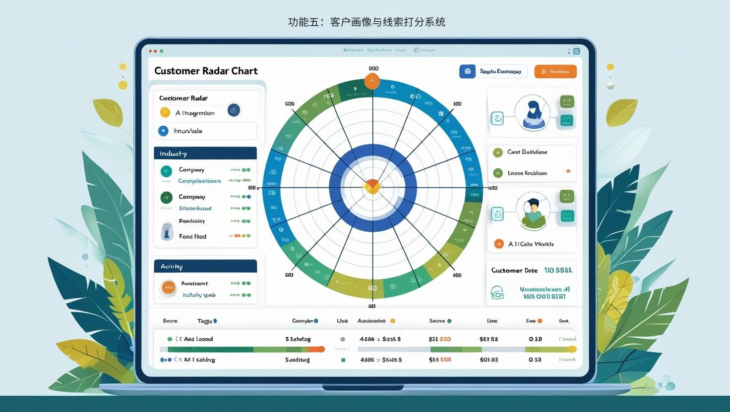 功能五：客户画像与线索打分系统
