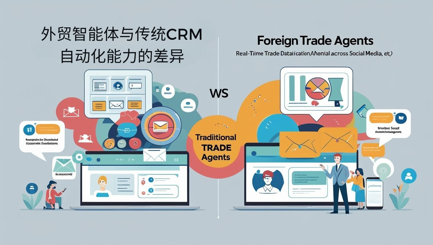 外贸智能体与传统CRM自动化能力的差异