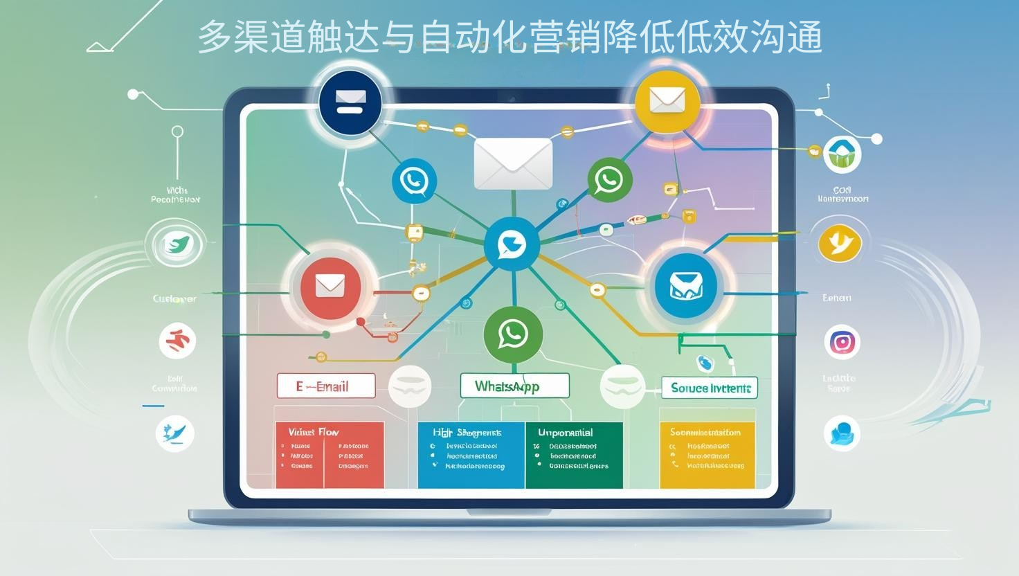 多渠道触达与自动化营销降低低效沟通