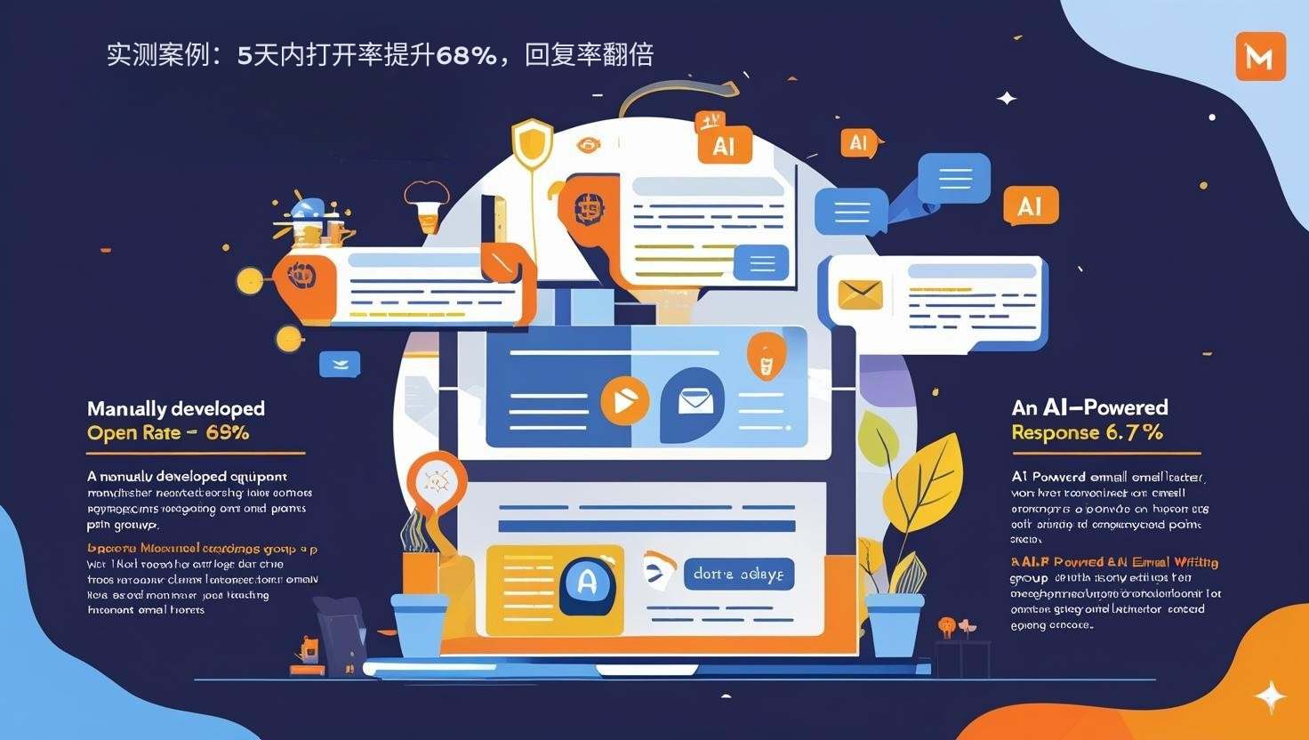 实测案例：5天内打开率提升68%，回复率翻倍