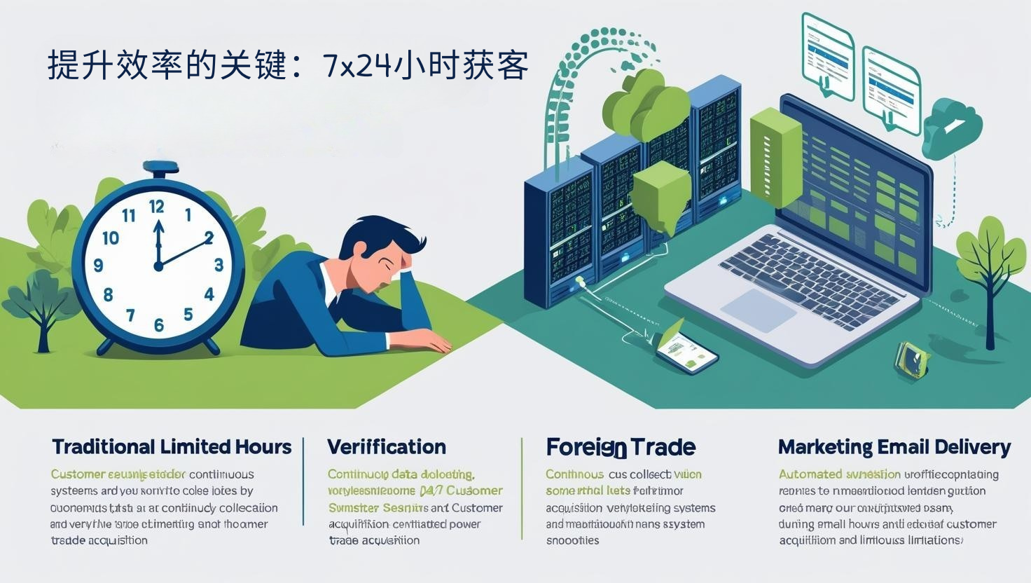 提升效率的关键：7x24小时获客