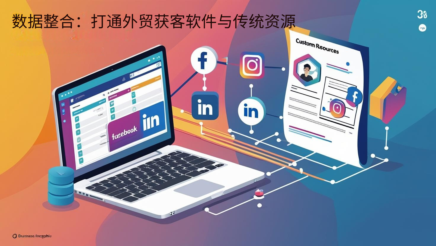 数据整合：打通外贸获客软件与传统资源