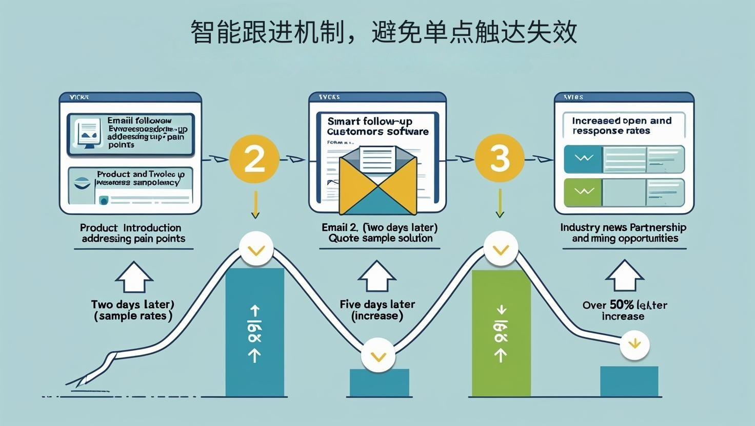 智能跟进机制，避免单点触达失效