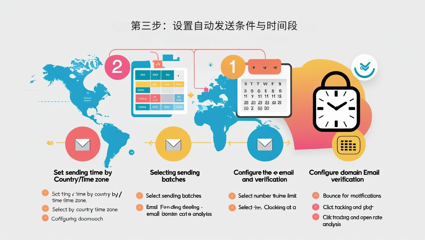 第三步：设置自动发送条件与时间段