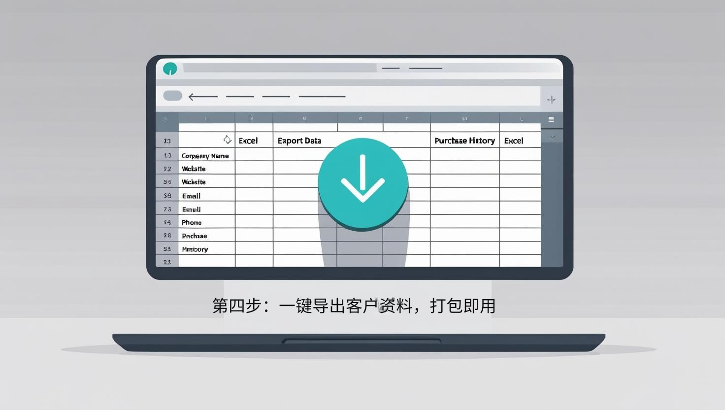 第四步：一键导出客户资料，打包即用