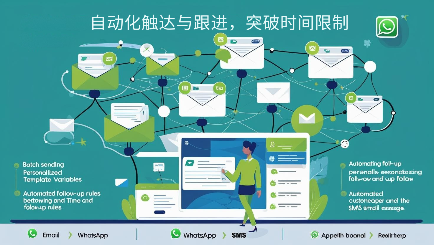 自动化触达与跟进，突破时间限制