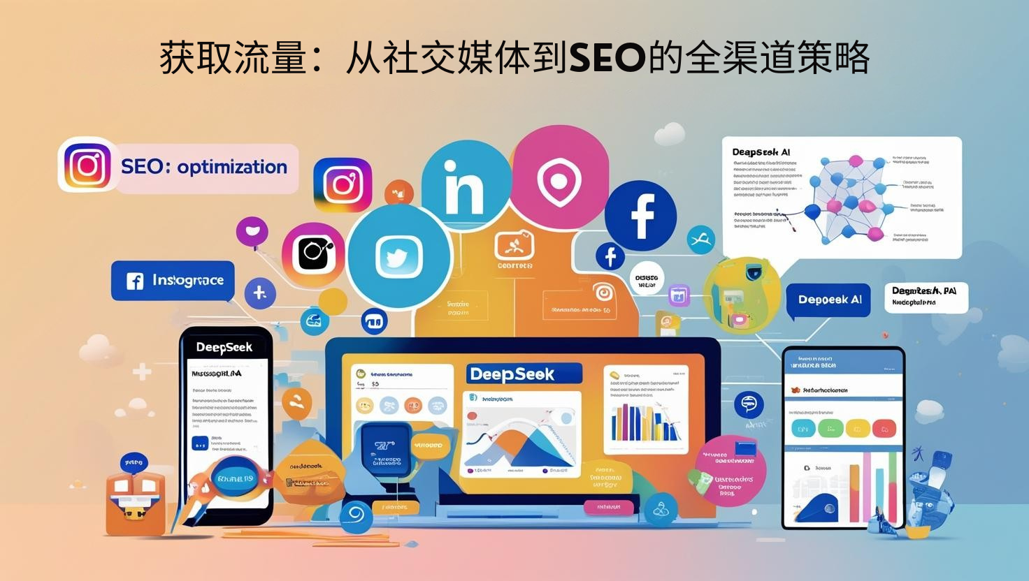 获取流量：从社交媒体到SEO的全渠道策略