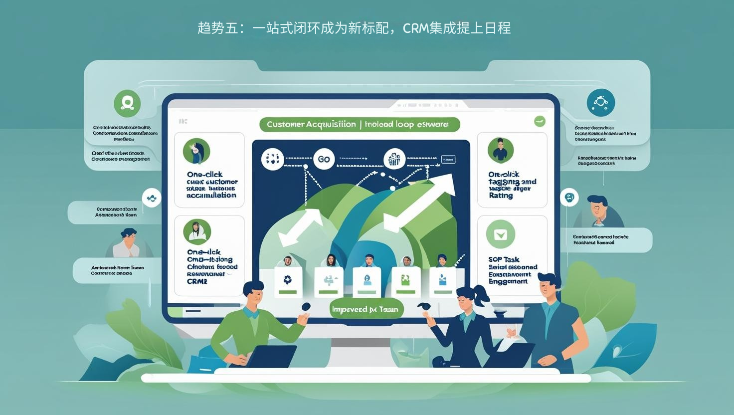 趋势五：一站式闭环成为新标配，CRM集成提上日程