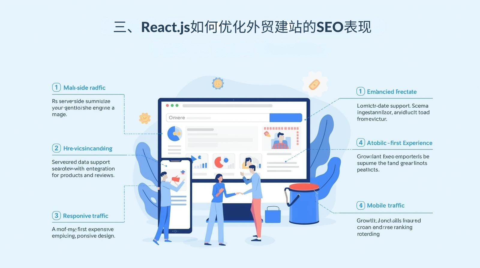 三、React.js如何优化外贸建站的SEO表现