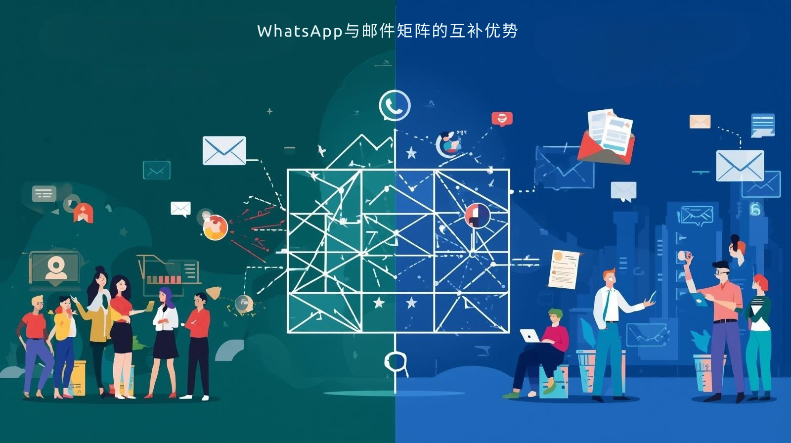 WhatsApp与邮件矩阵的互补优势