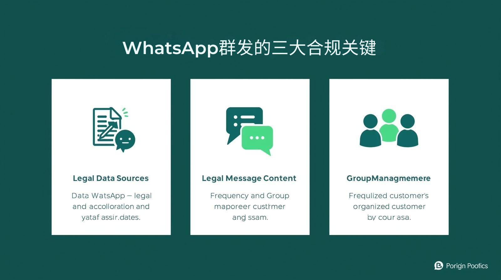 WhatsApp群发的三大合规关键