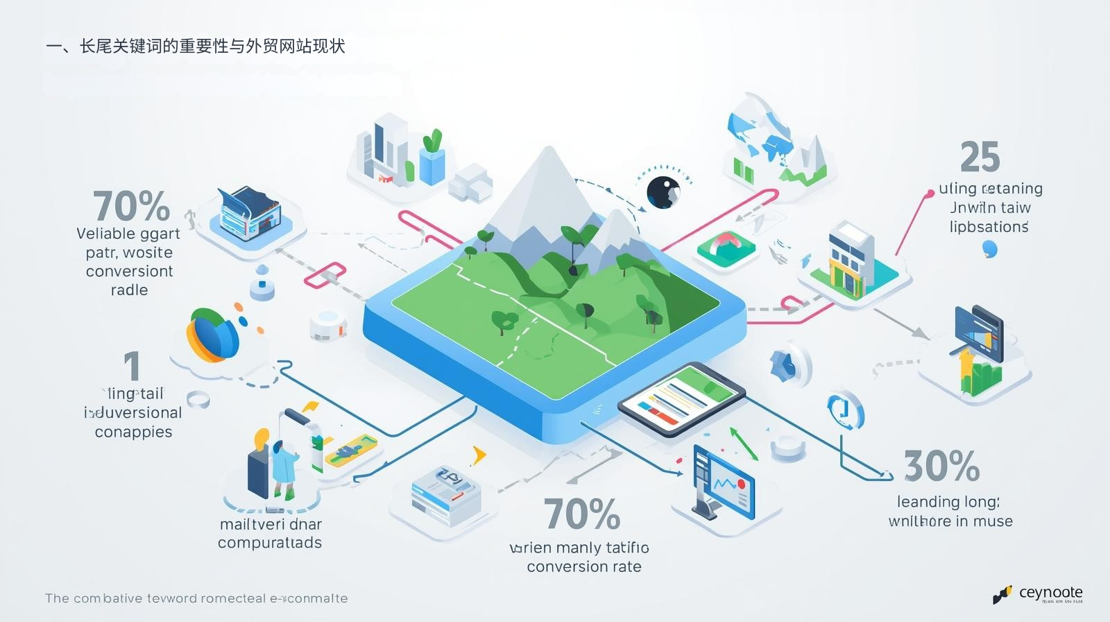 一、长尾关键词的重要性与外贸网站现状