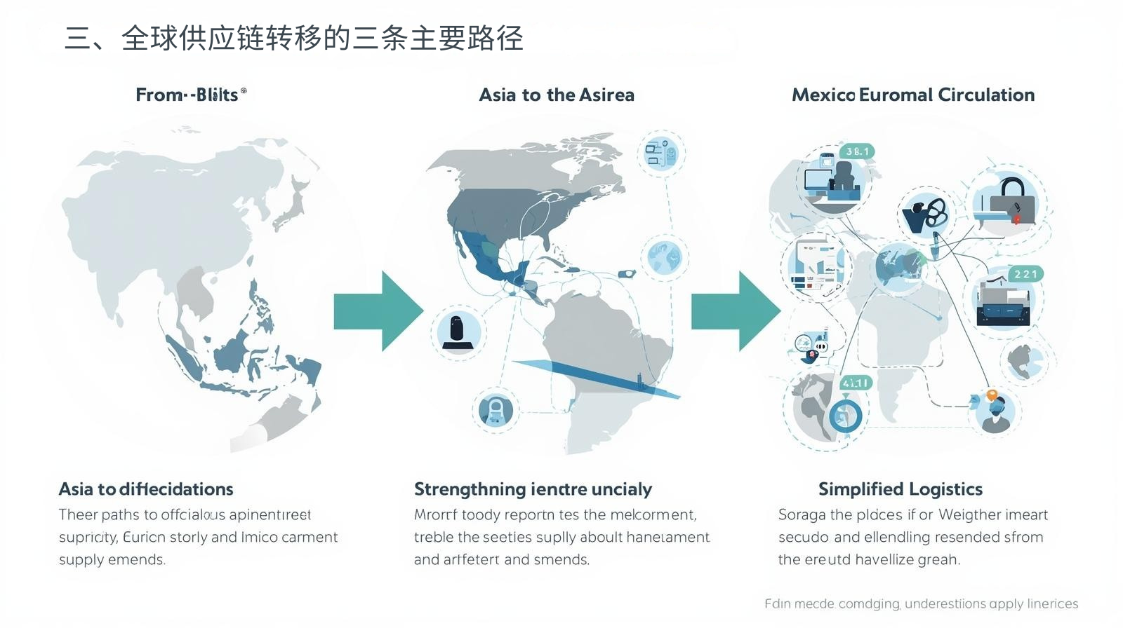 三、全球供应链转移的三条主要路径