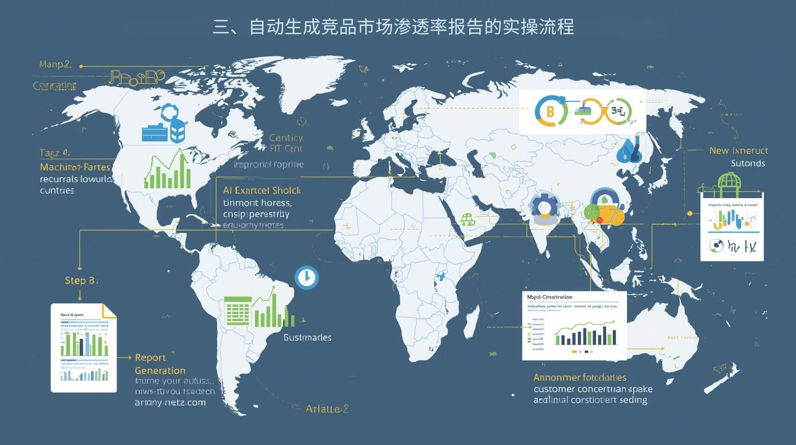 三、自动生成竞品市场渗透率报告的实操流程