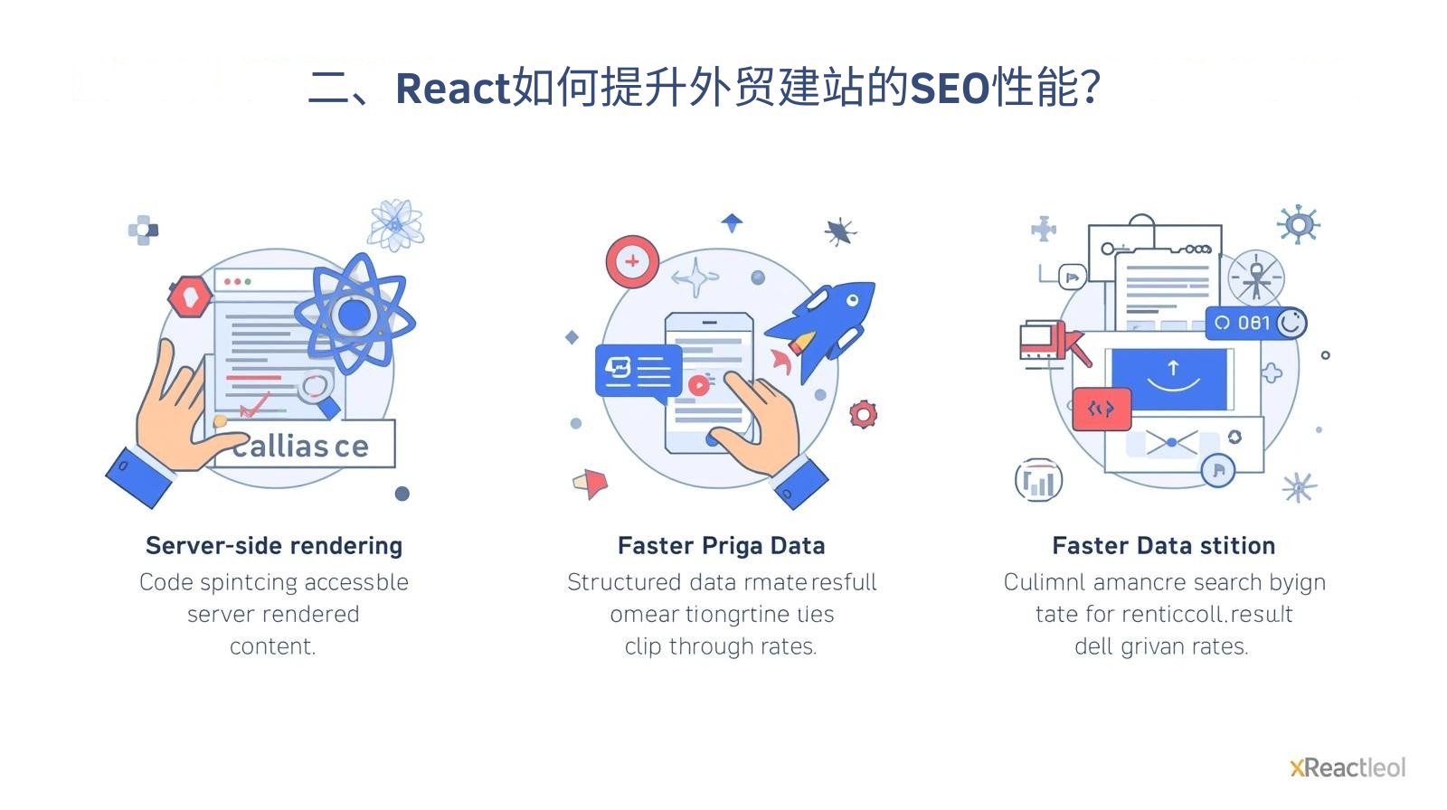 二、React如何提升外贸建站的SEO性能？