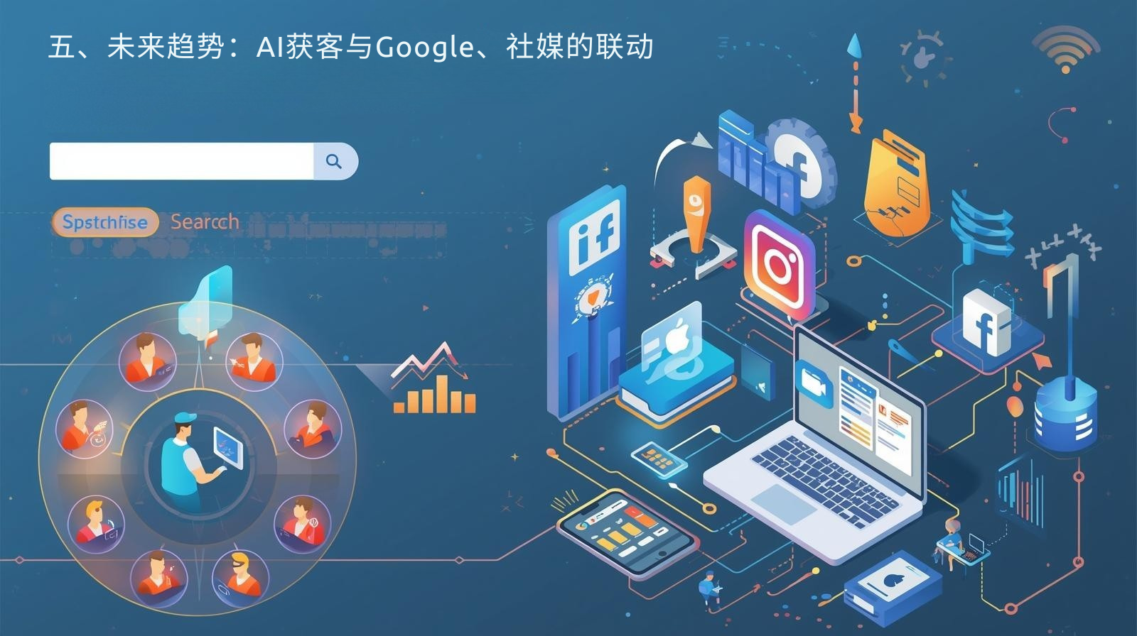 五、未来趋势：AI获客与Google、社媒的联动