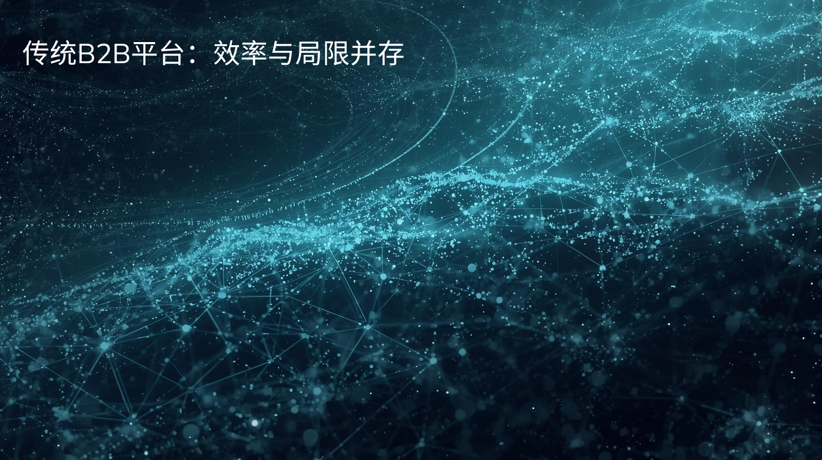 传统B2B平台：效率与局限并存