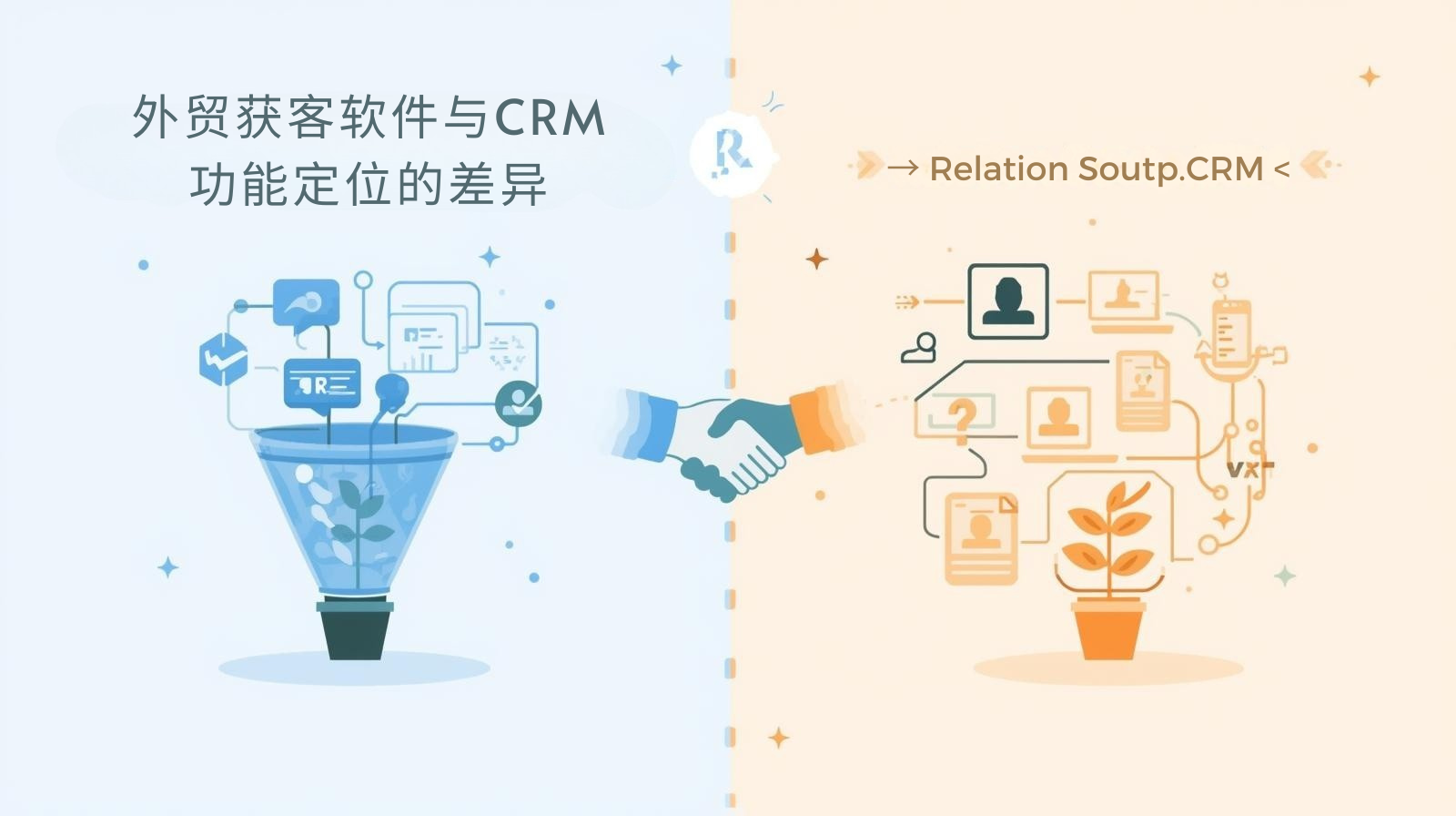 外贸获客软件与CRM功能定位的差异