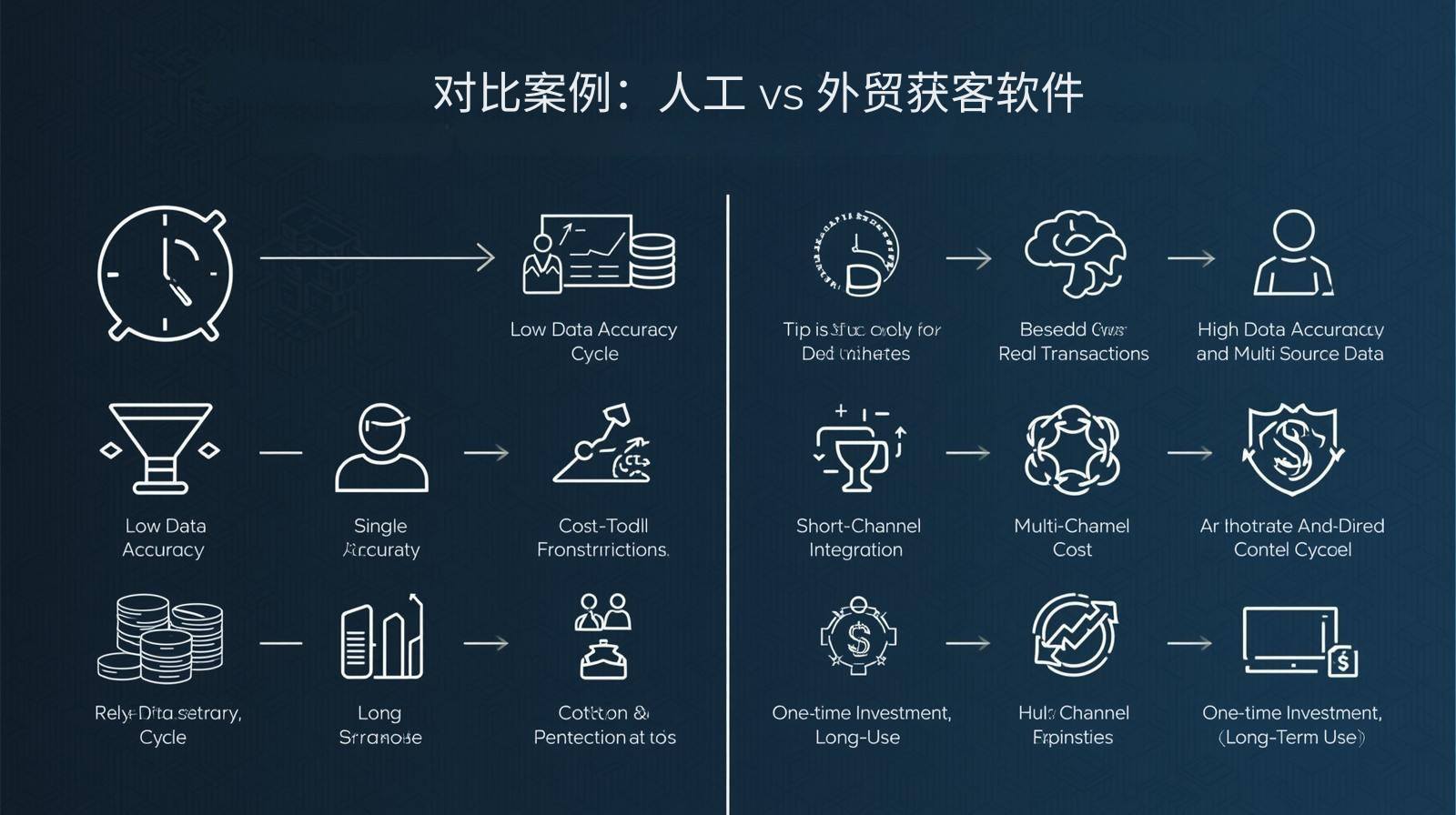 对比案例：人工 vs 外贸获客软件