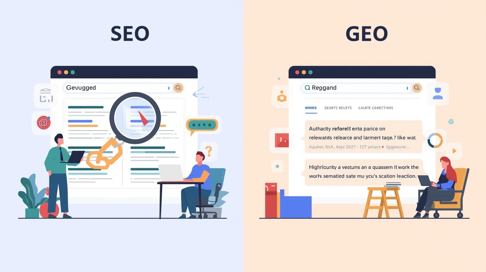 GEO与SEO的根本差异