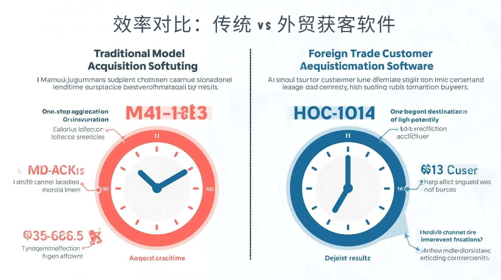 效率对比：传统 vs 外贸获客软件