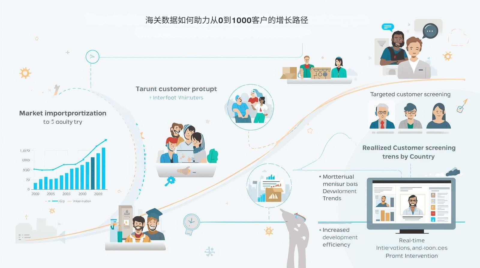 海关数据如何助力从0到1000客户的增长路径
