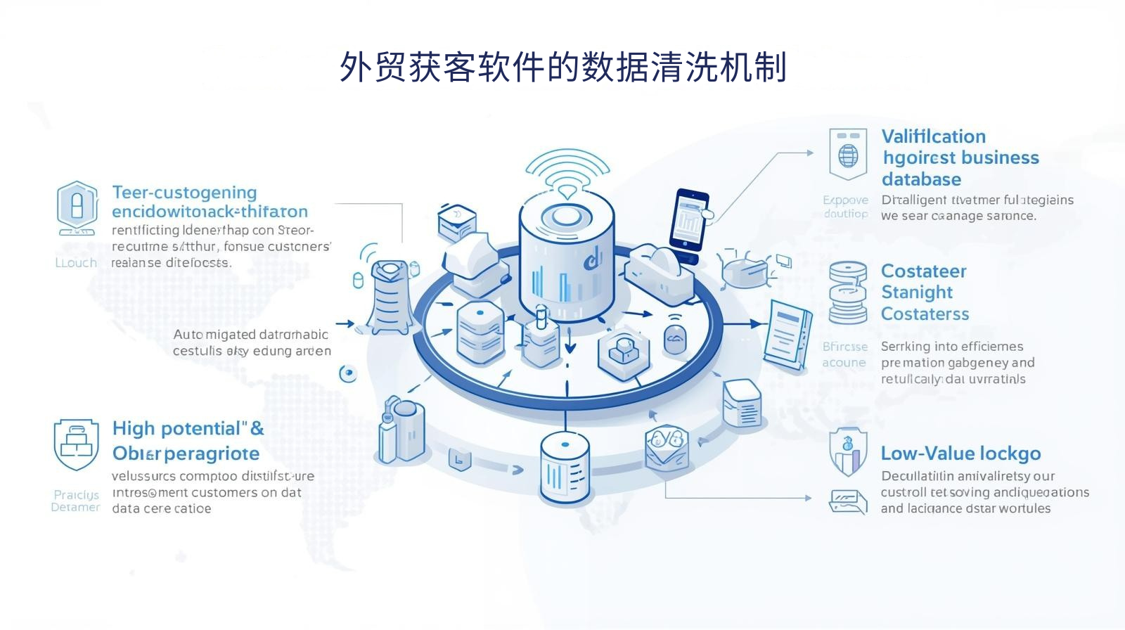 外贸获客软件的数据清洗机制