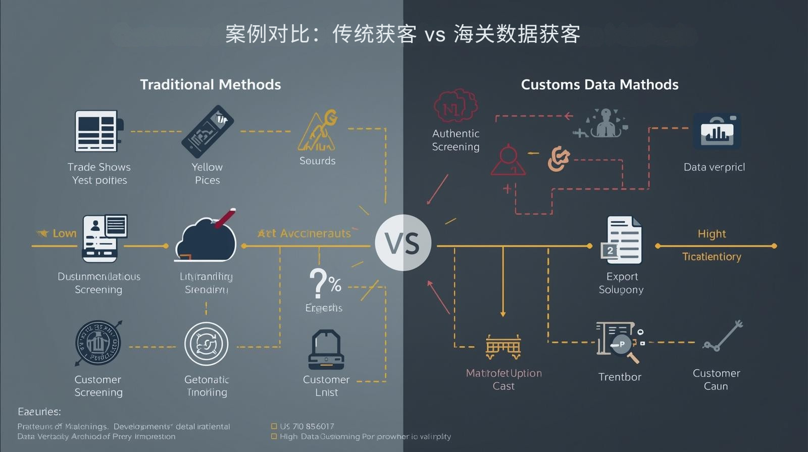 案例对比：传统获客 vs 海关数据获客