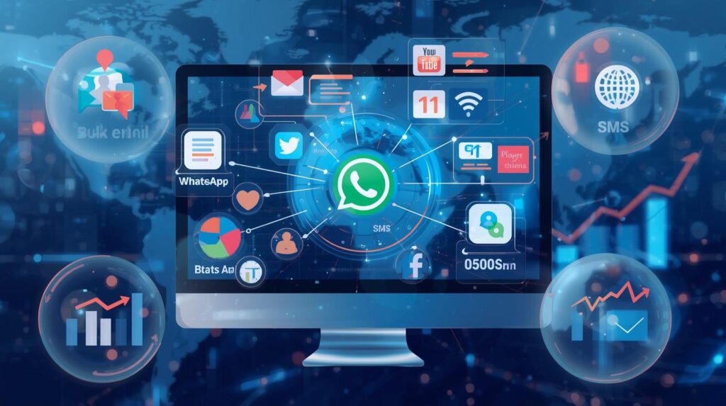 AI驱动的外贸获客软件还具备 邮件群发、WhatsApp官方API触达、短信群发与社媒运营 功能