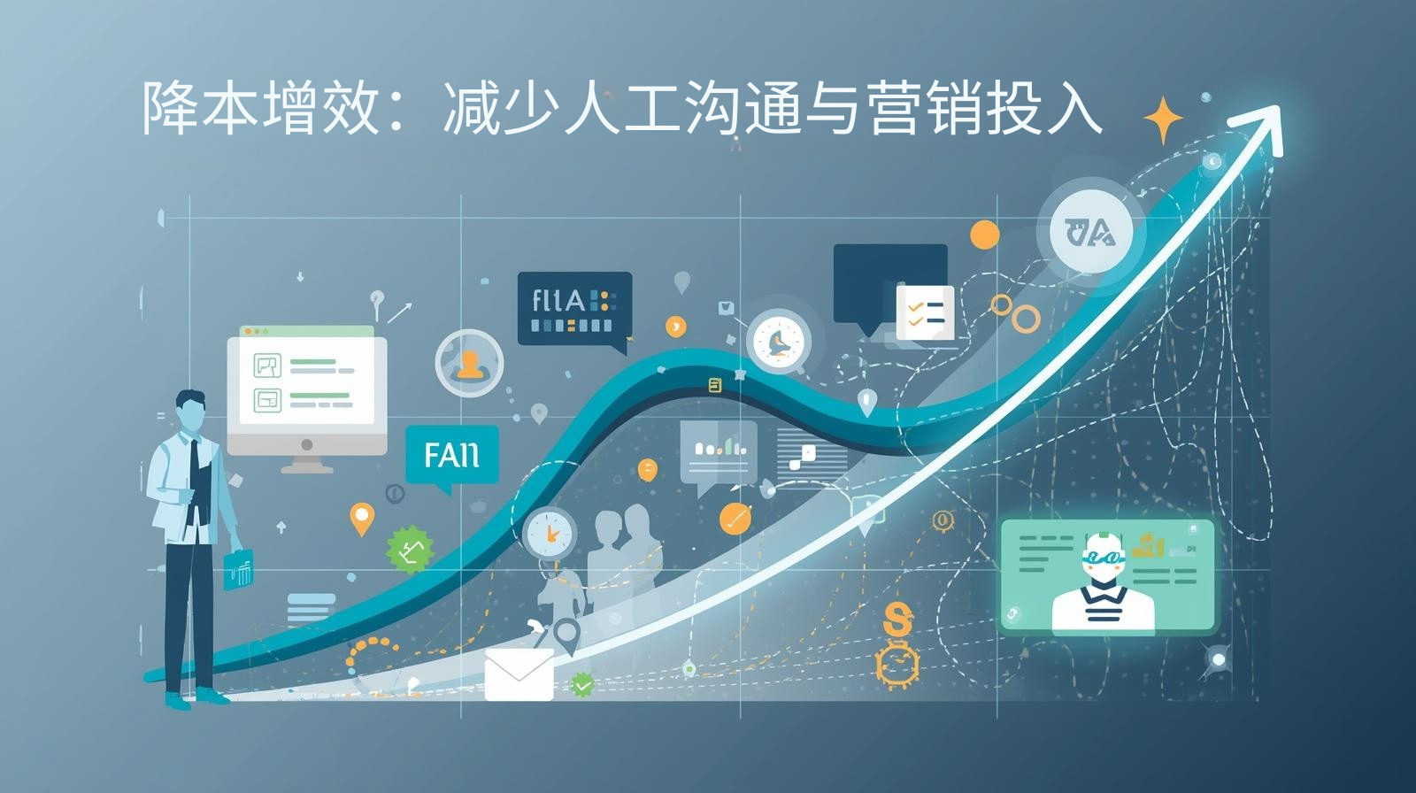 降本增效：减少人工沟通与营销投入