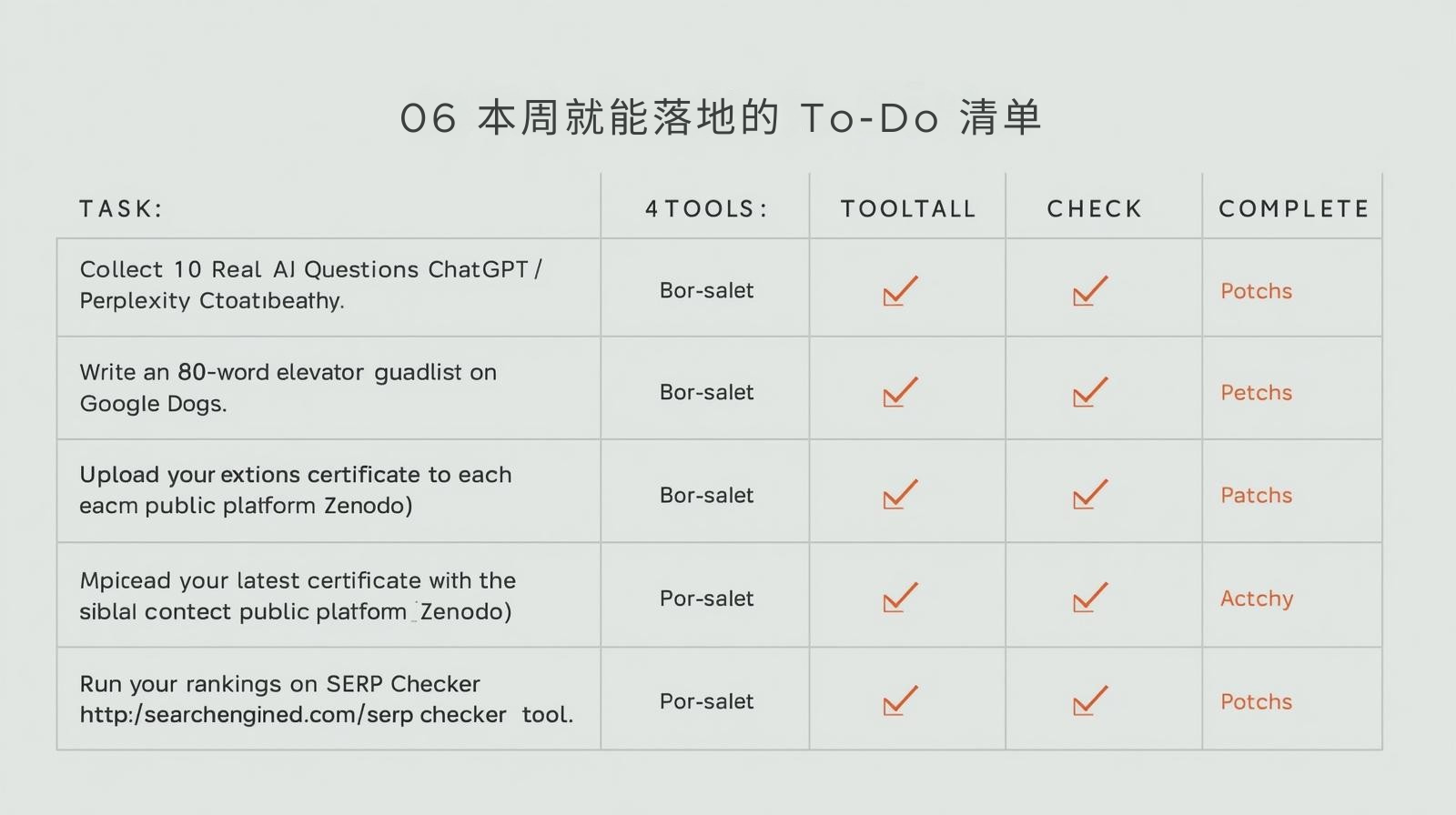 06 本周就能落地的 To-Do 清单