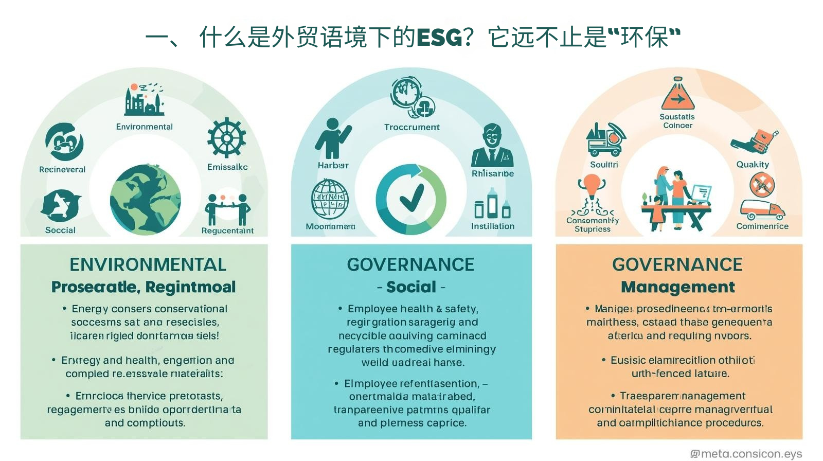 一、 什么是外贸语境下的ESG？它远不止是“环保”