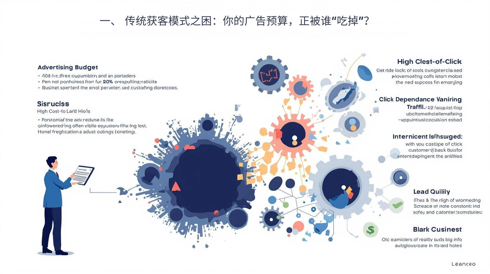 一、 传统获客模式之困：你的广告预算，正被谁“吃掉”？