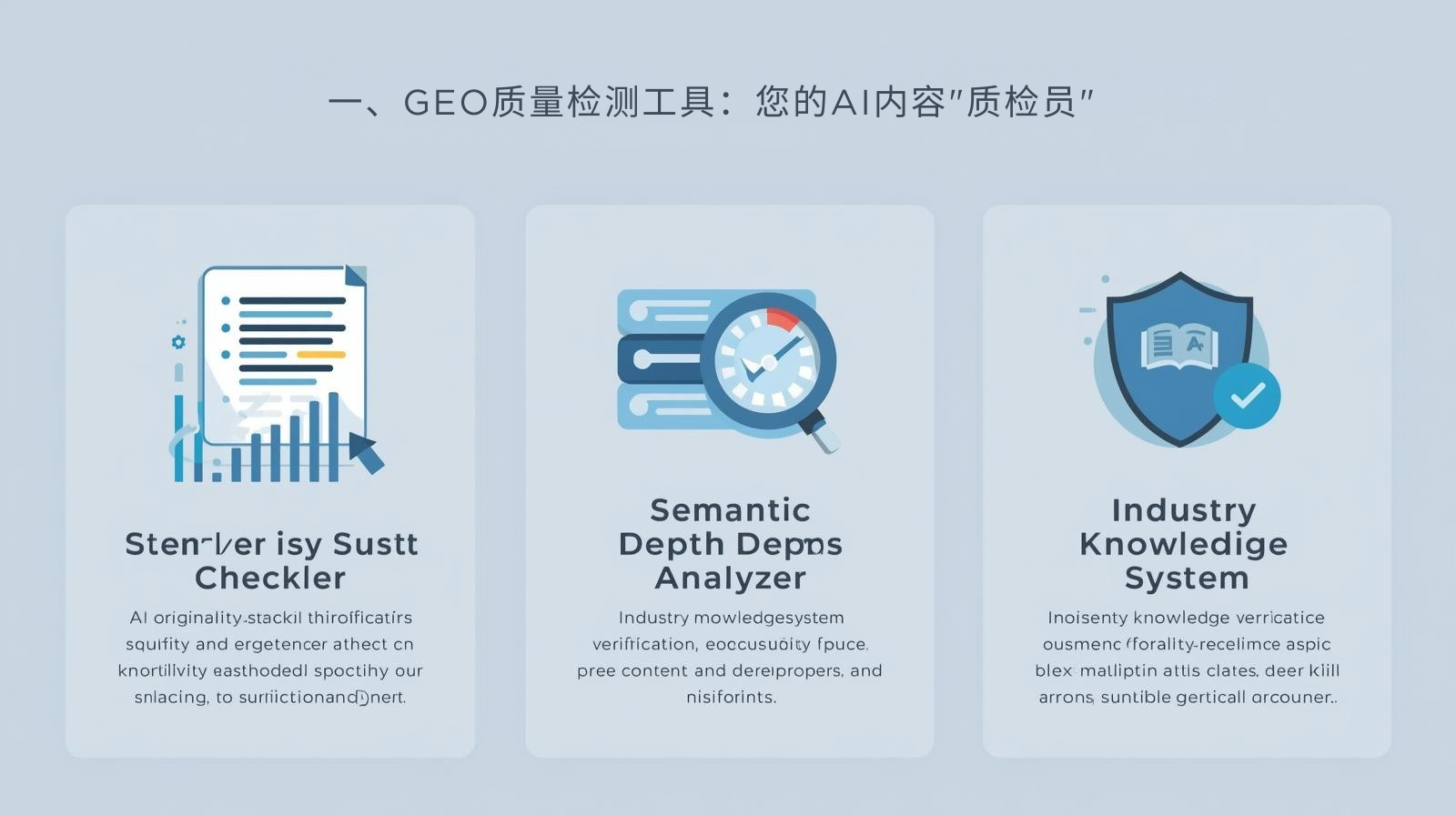 一、GEO质量检测工具：您的AI内容"质检员"