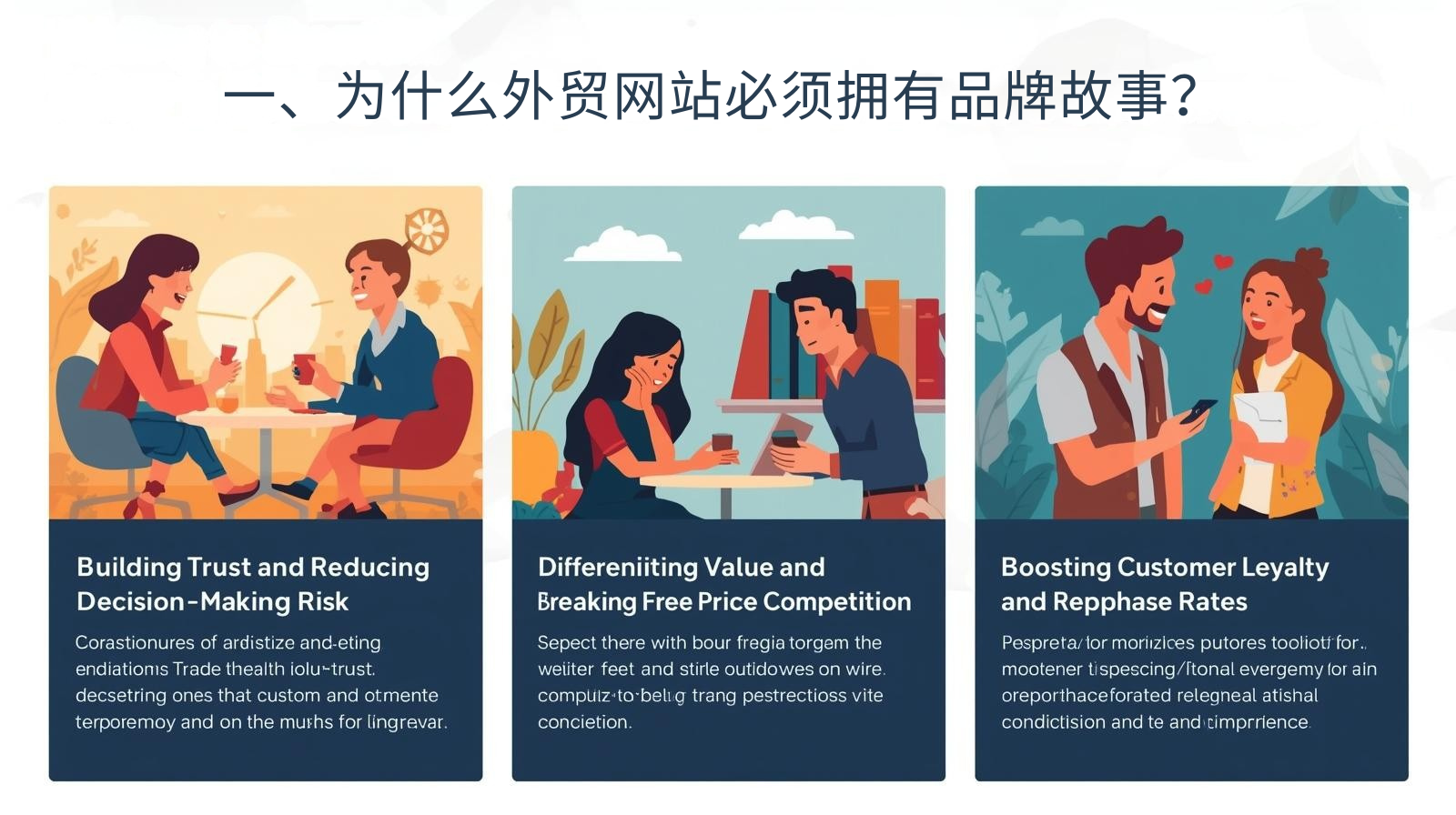 一、为什么外贸网站必须拥有品牌故事？