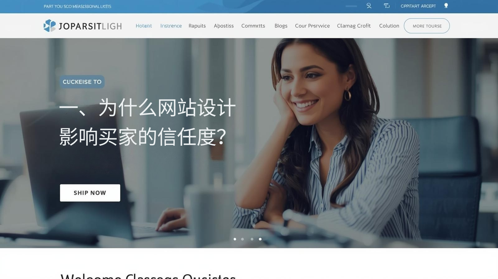 一、为什么网站设计影响买家的信任度？