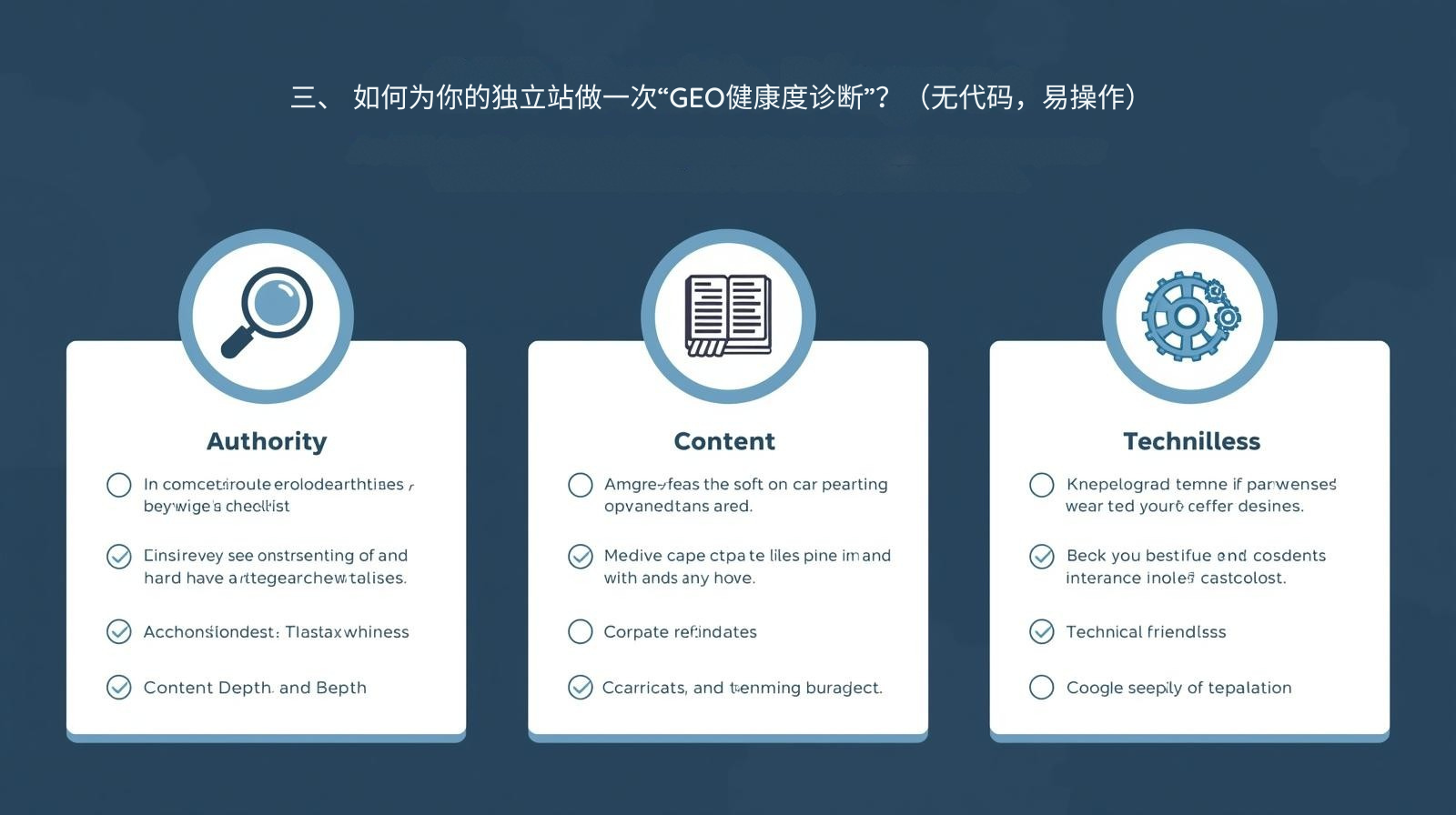三、 如何为你的独立站做一次“GEO健康度诊断”？（无代码，易操作）