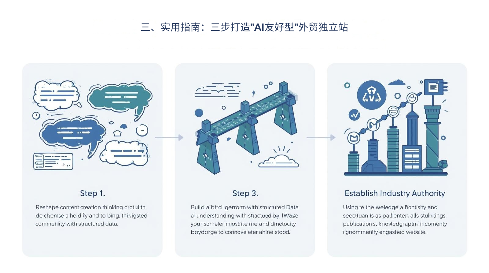 三、实用指南：三步打造"AI友好型"外贸独立站