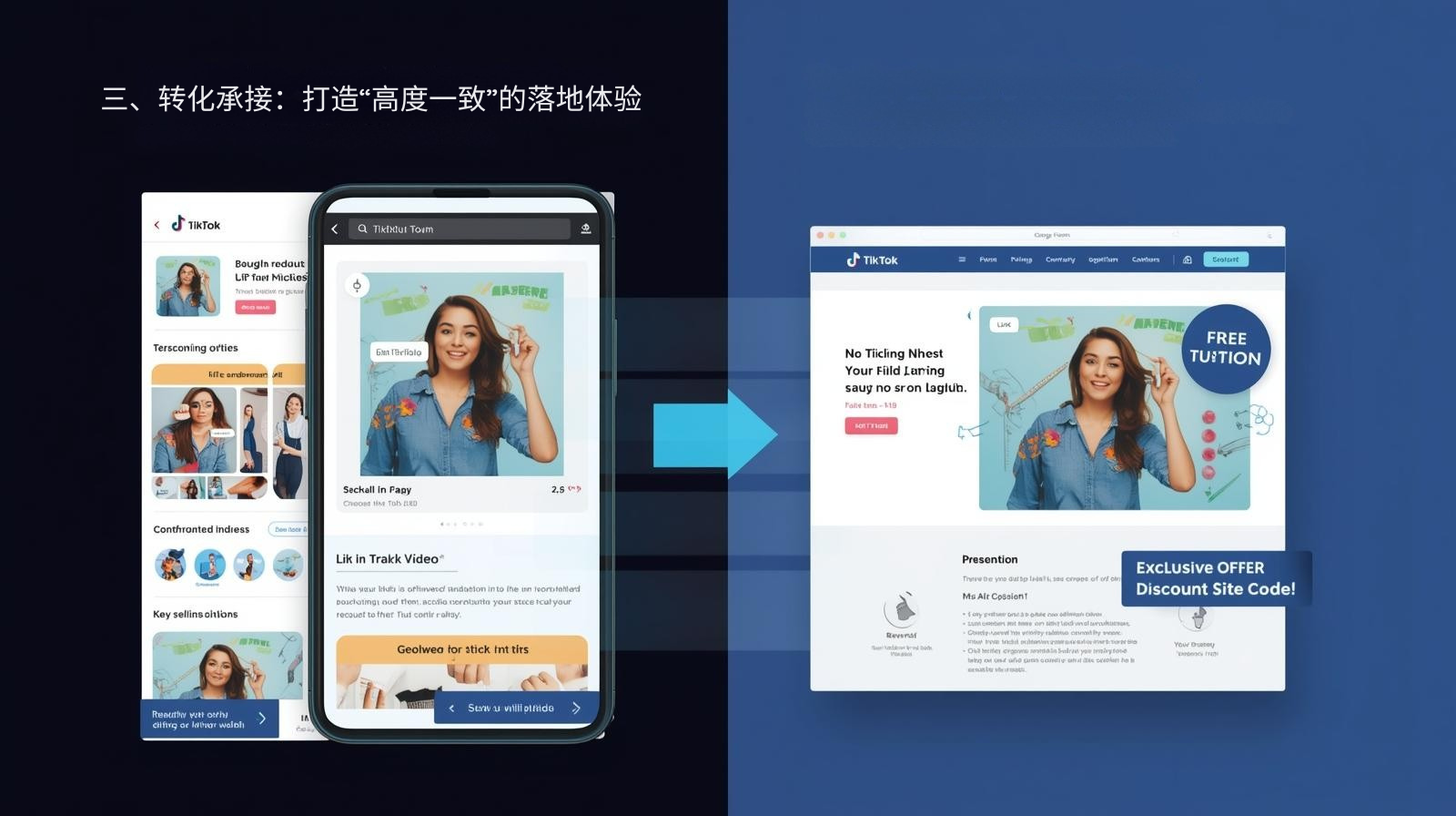 三、转化承接：打造“高度一致”的落地体验