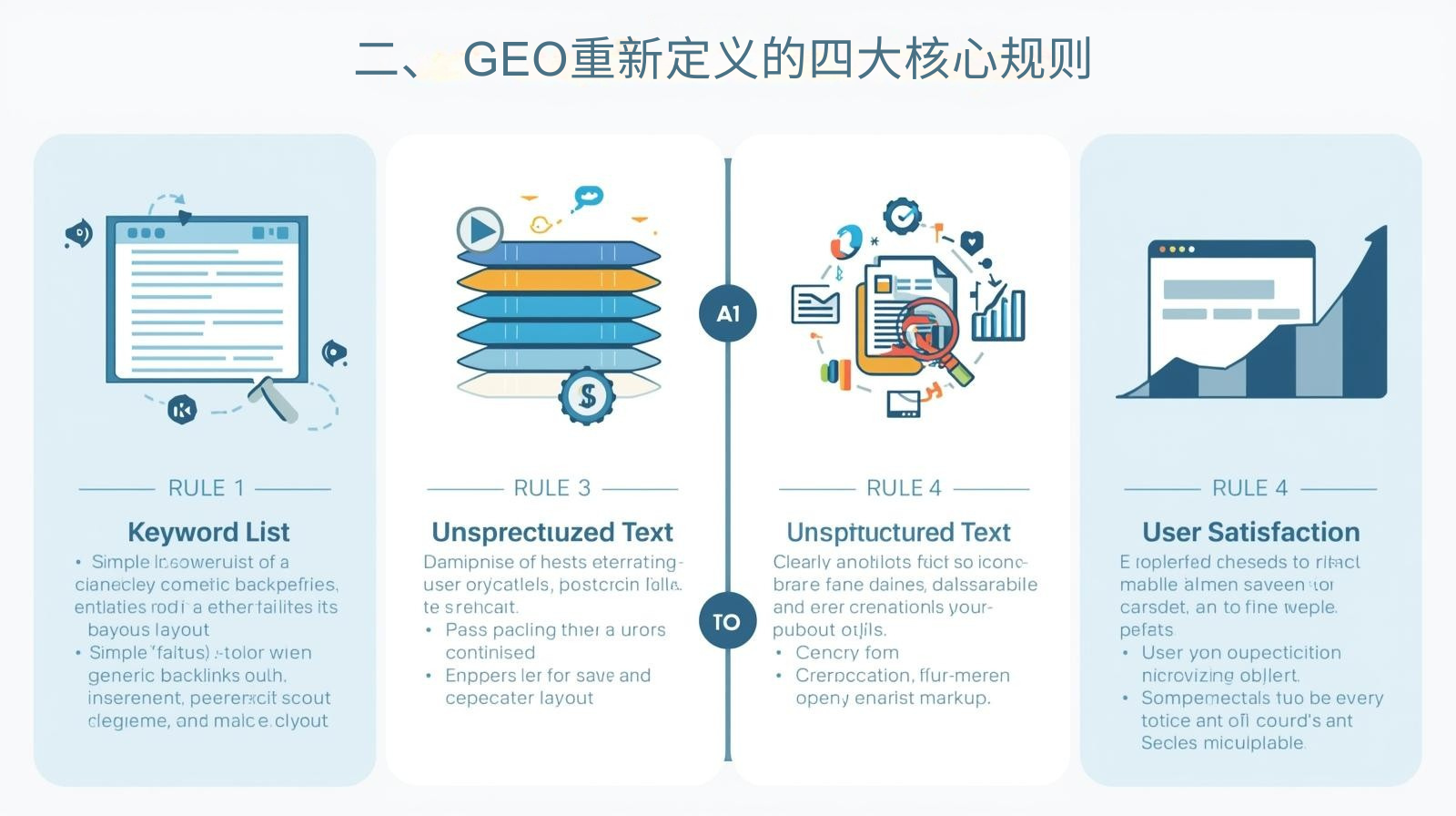 二、 GEO重新定义的四大核心规则