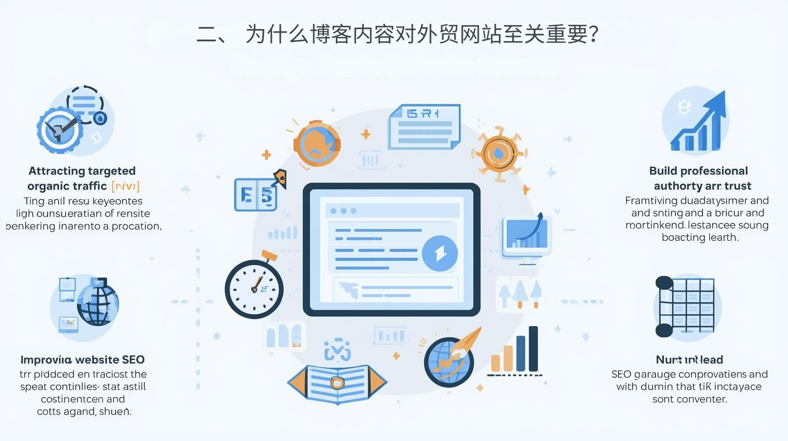 二、 为什么博客内容对外贸网站至关重要？