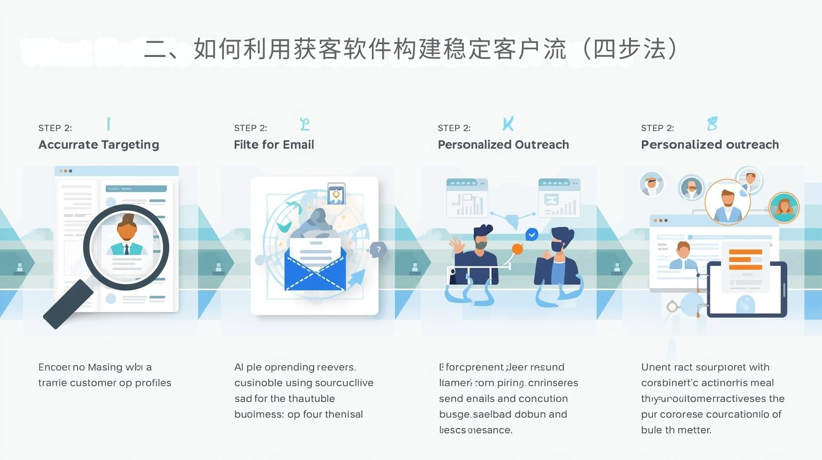 二、如何利用获客软件构建稳定客户流（四步法）