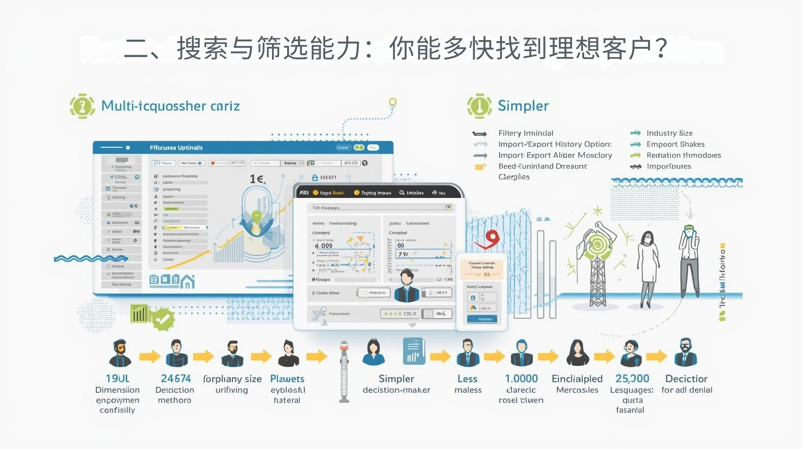 二、搜索与筛选能力：你能多快找到理想客户？