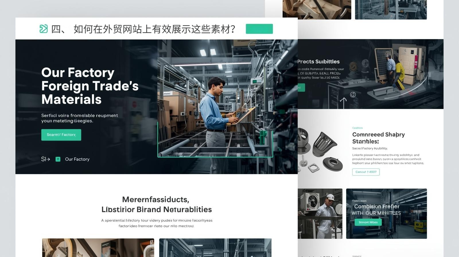 四、 如何在外贸网站上有效展示这些素材？