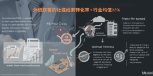 信号三：外贸获客的社媒线索转化率＜行业均值35%