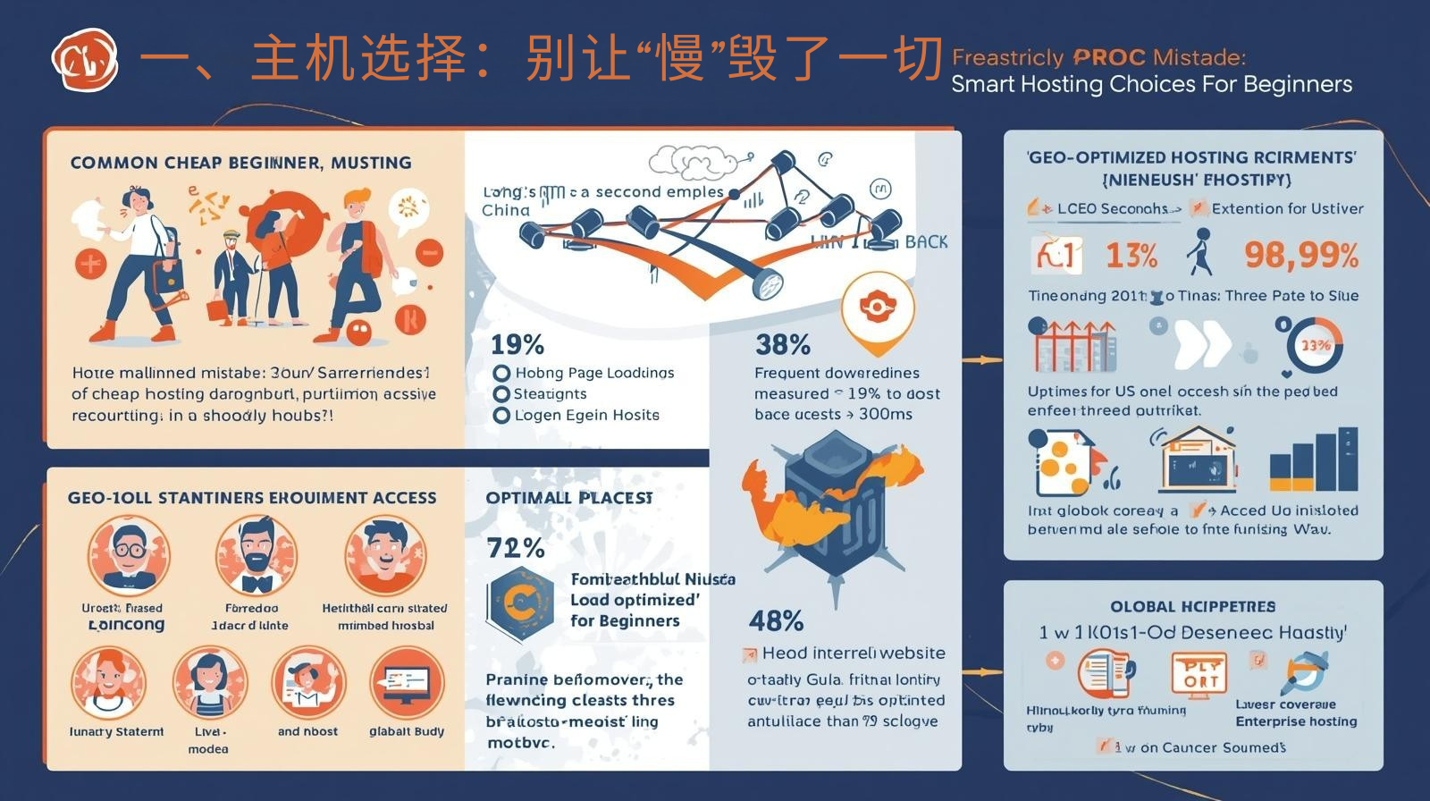 一、主机选择:别让“慢”毁了一切