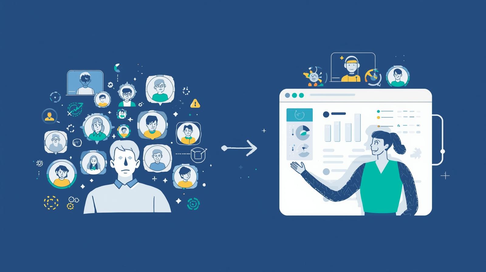 二、 从“人找信息”到“信息找人”：AI驱动的全自动客户画像