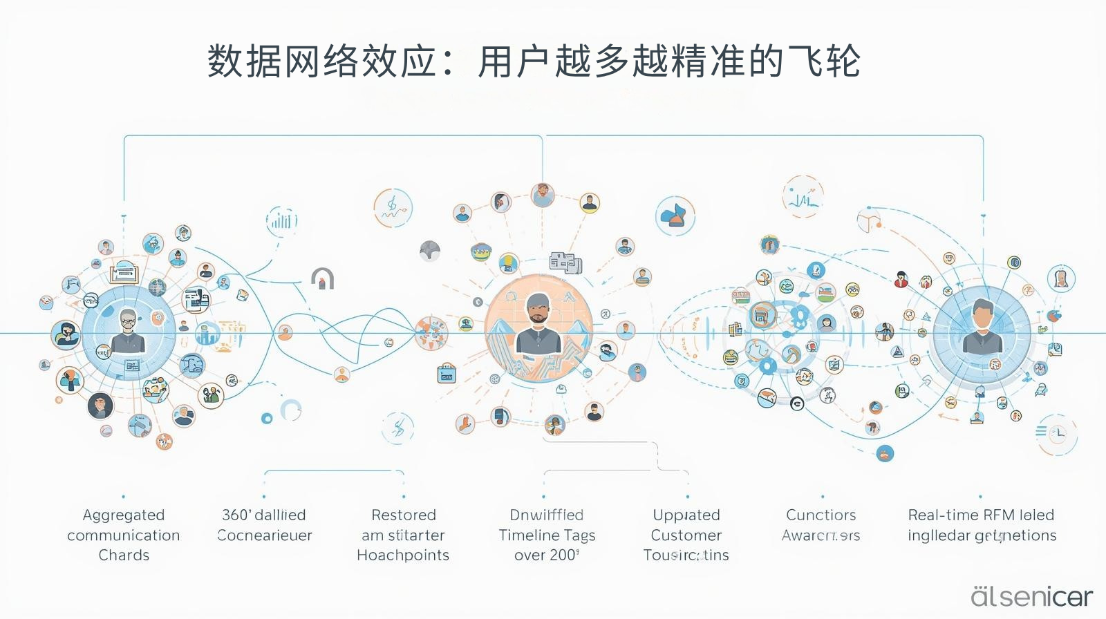 外贸获客软件数据网络效应：用户越多越精准的飞轮